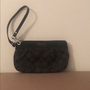 Black Coach wristlet